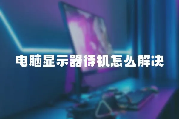 電腦顯示器待機怎么解決