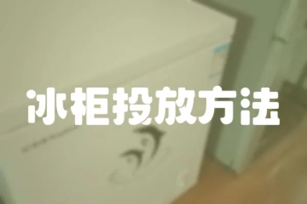 冰柜投放方法