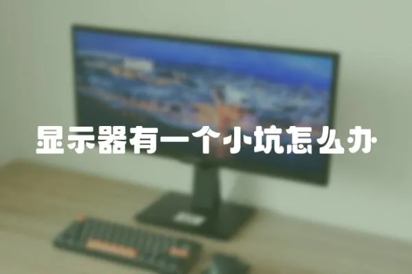 顯示器有一個小坑怎么辦