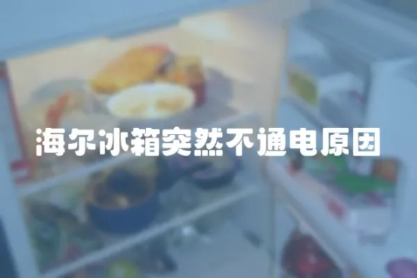 海爾冰箱突然不通電原因