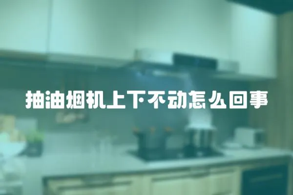 抽油煙機上下不動怎么回事