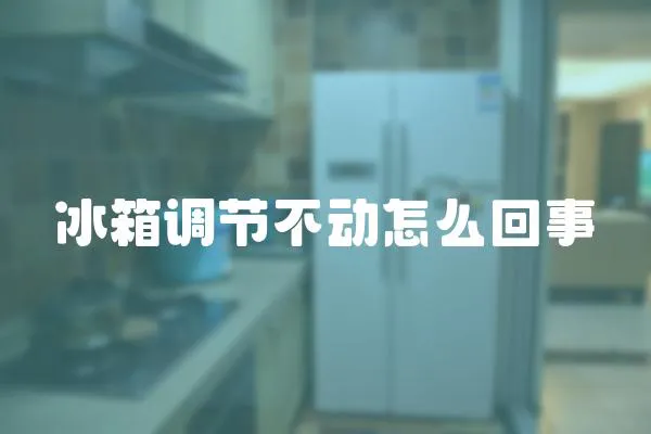 冰箱調(diào)節(jié)不動(dòng)怎么回事