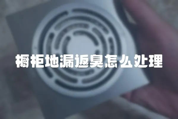 櫥柜地漏返臭怎么處理