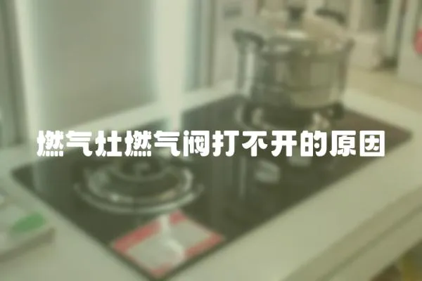 燃?xì)庠钊細(xì)忾y打不開的原因