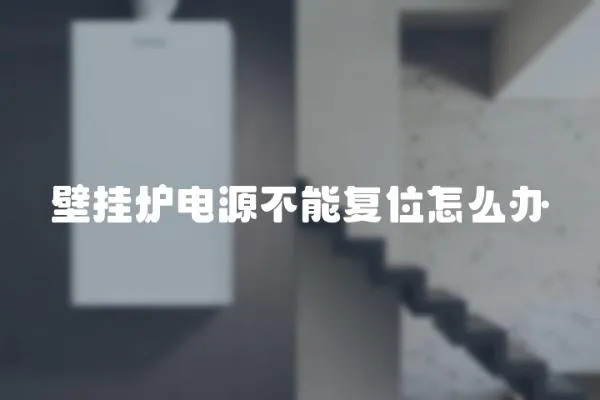壁掛爐電源不能復位怎么辦