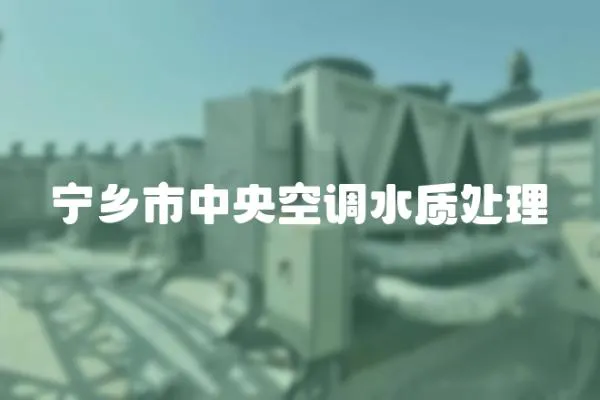 寧鄉市中央空調水質處理