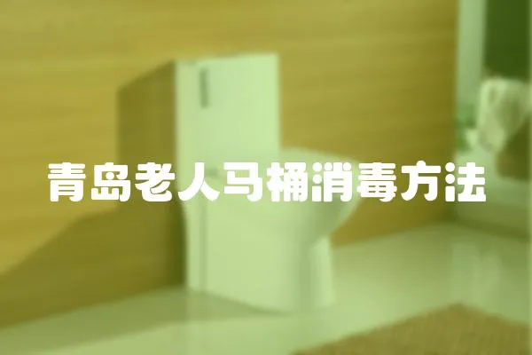 青島老人馬桶消毒方法