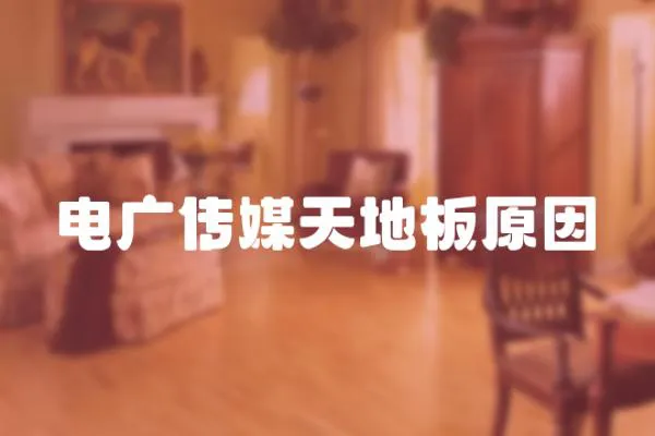 電廣傳媒天地板原因