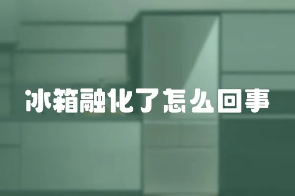 冰箱融化了怎么回事
