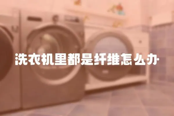 洗衣機里都是纖維怎么辦