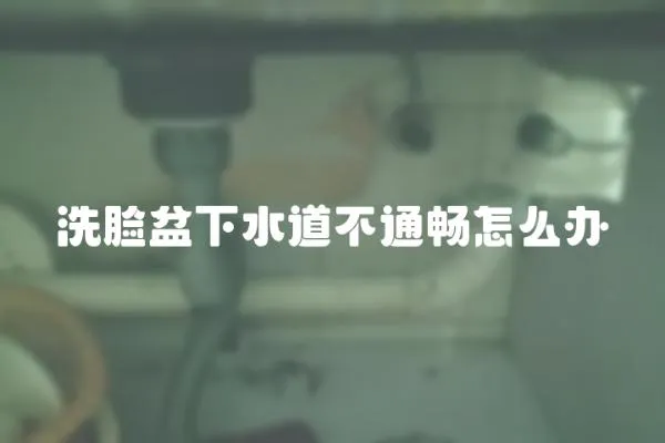 洗臉盆下水道不通暢怎么辦