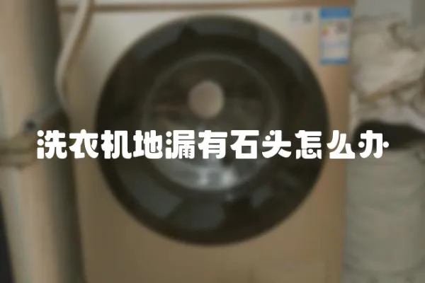 洗衣機地漏有石頭怎么辦