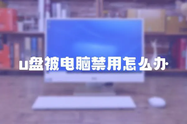 u盤被電腦禁用怎么辦