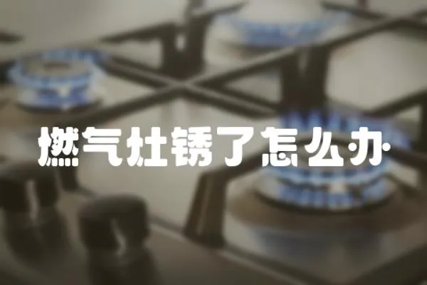 燃氣灶銹了怎么辦