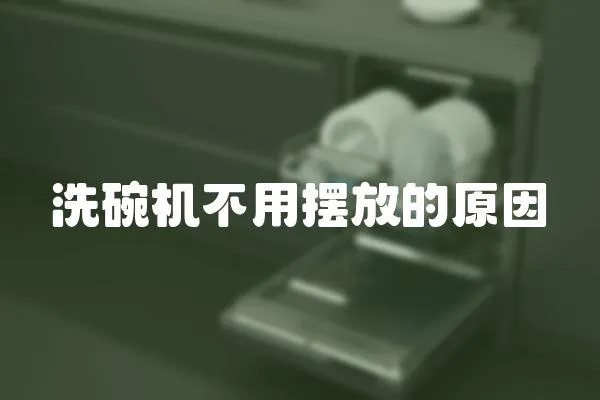 洗碗機不用擺放的原因