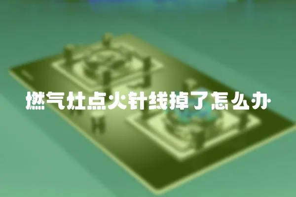 燃氣灶點火針線掉了怎么辦