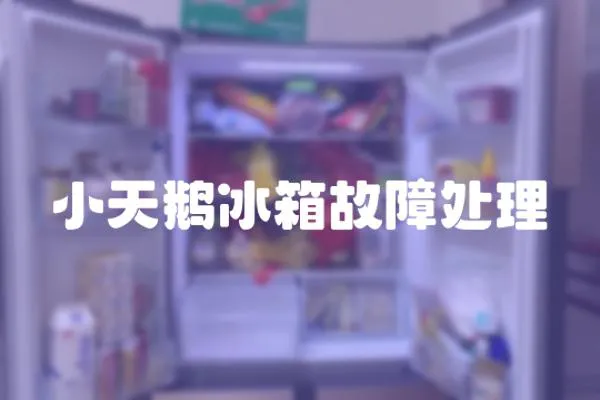 小天鵝冰箱故障處理