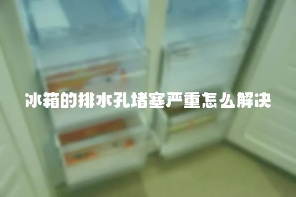 冰箱的排水孔堵塞嚴重怎么解決