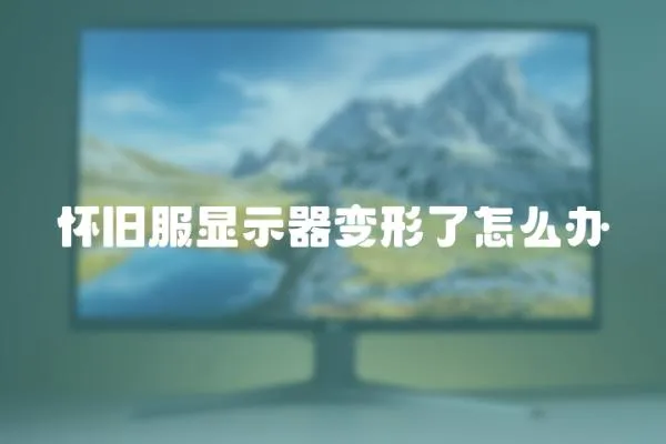 懷舊服顯示器變形了怎么辦