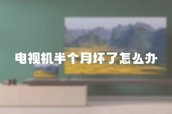 電視機半個月壞了怎么辦
