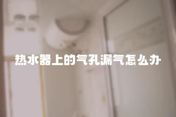 熱水器上的氣孔漏氣怎么辦