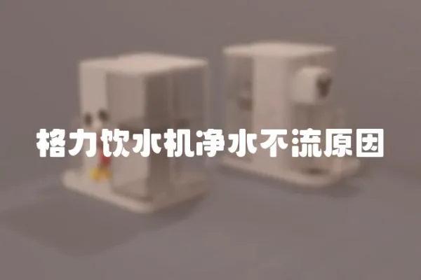 格力飲水機凈水不流原因