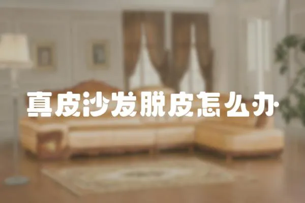 真皮沙發(fā)脫皮怎么辦