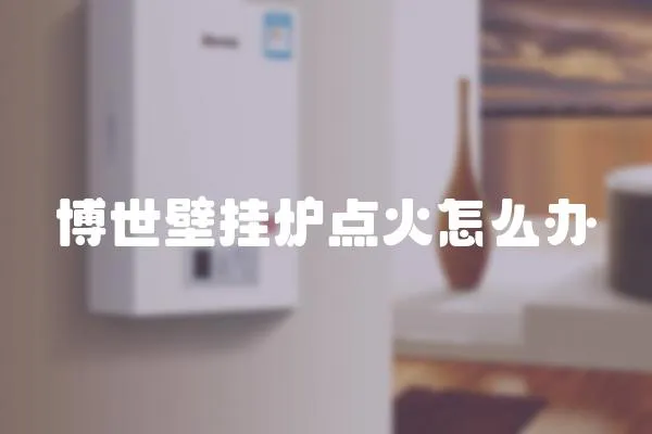 博世壁掛爐點火怎么辦