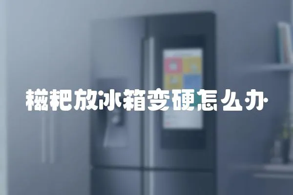 糍粑放冰箱變硬怎么辦