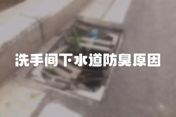 洗手間下水道防臭原因