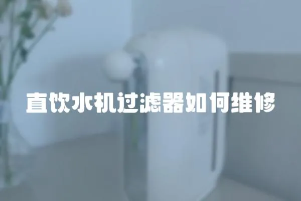 直飲水機過濾器如何維修