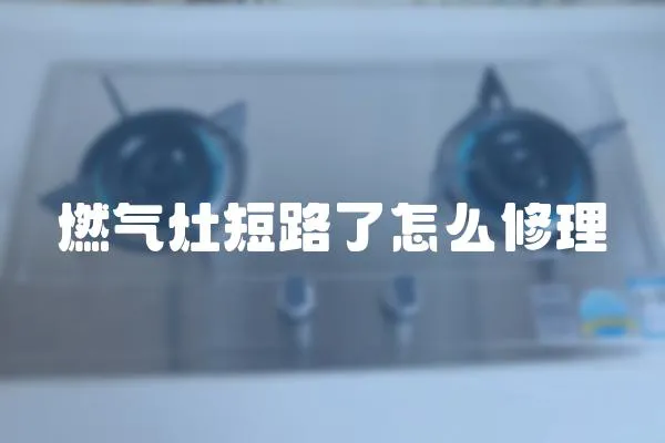 燃气灶短路了怎么修理