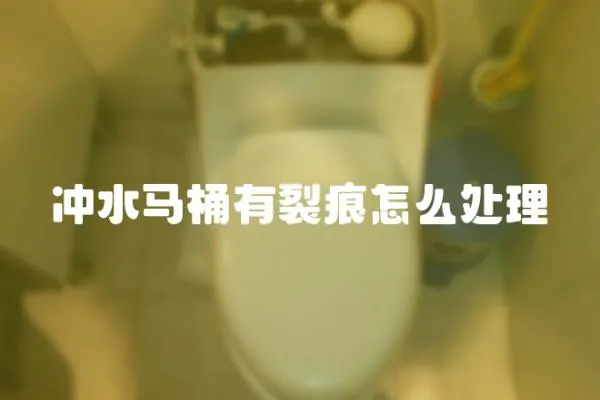 沖水馬桶有裂痕怎么處理