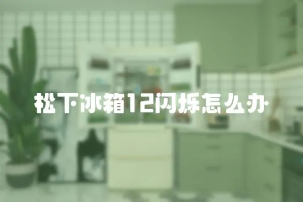 松下冰箱12閃爍怎么辦