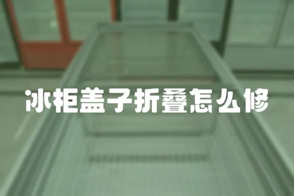 冰柜蓋子折疊怎么修