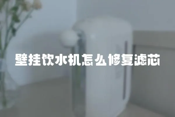 壁掛飲水機怎么修復濾芯