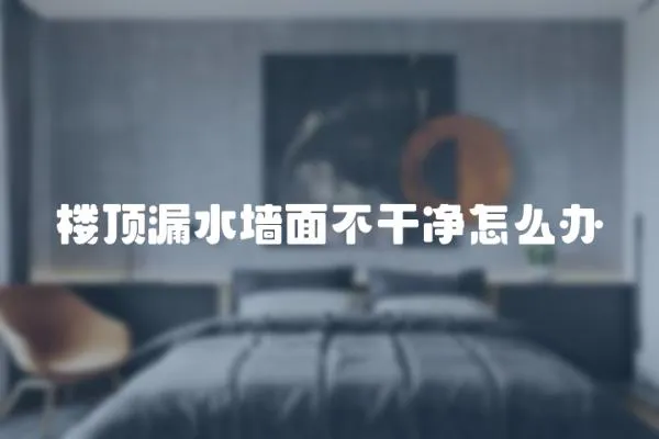 樓頂漏水墻面不干凈怎么辦