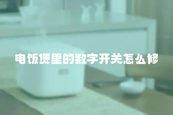 電飯煲里的數字開關怎么修