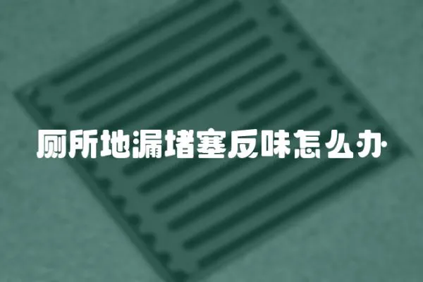 廁所地漏堵塞反味怎么辦