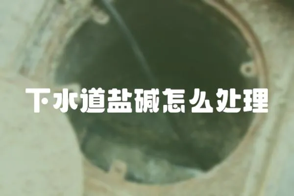 下水道鹽堿怎么處理