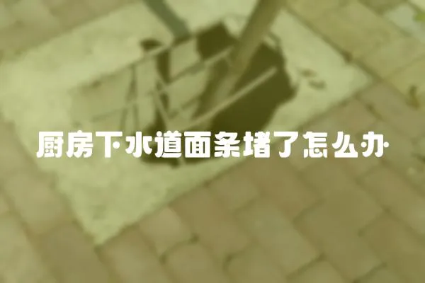 廚房下水道面條堵了怎么辦