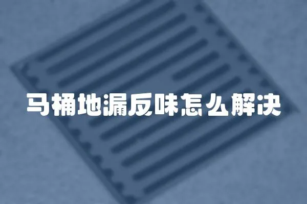 馬桶地漏反味怎么解決