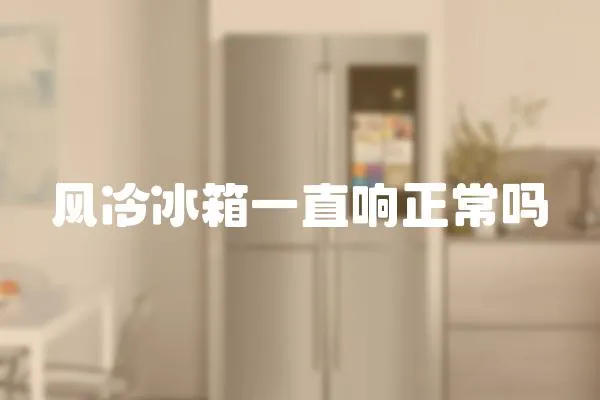 風冷冰箱一直響正常嗎