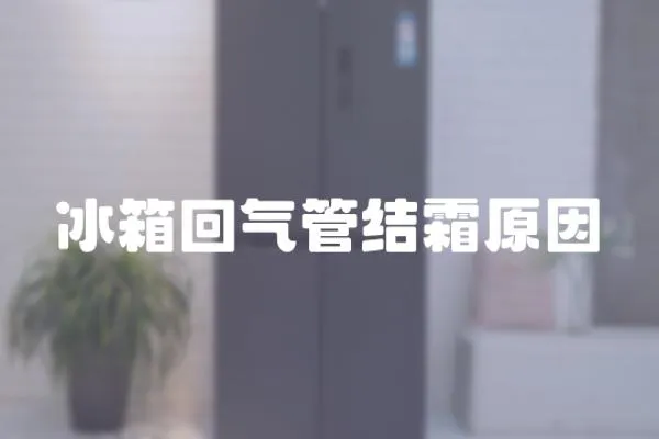 冰箱回氣管結霜原因