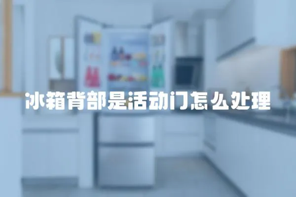 冰箱背部是活動門怎么處理