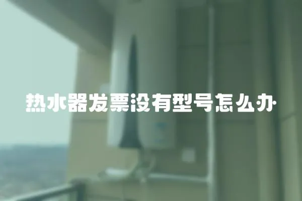 熱水器發(fā)票沒有型號(hào)怎么辦