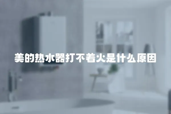 美的熱水器打不著火是什么原因