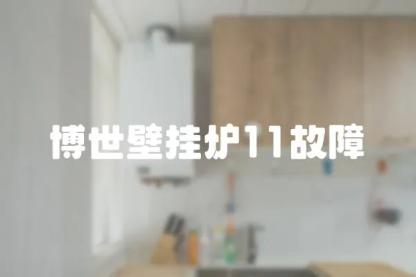 博世壁掛爐11故障