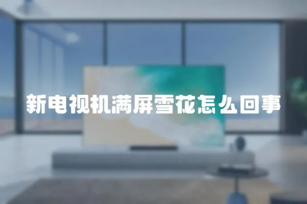 新電視機滿屏雪花怎么回事