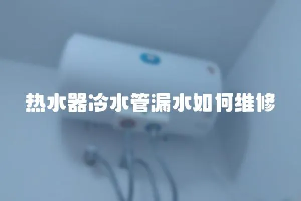 熱水器冷水管漏水如何維修